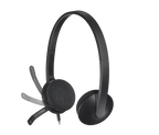Logitech H340 USB Headset – Crystal Clear Digital Stereo Sound with Noise-Cancelling Mic