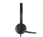Logitech H340 USB Headset – Crystal Clear Digital Stereo Sound with Noise-Cancelling Mic