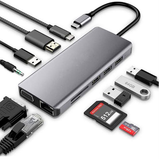 HAWK 11 In1 Multi-port Type C To Usb C 4k Hdmi Adapter