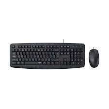 Rapoo NX1600 Wired Keyboard and Mouse Combo – Spill-Resistant Design, 1600 DPI Optical Mouse & Laser Carved Keys