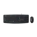 Rapoo NX1600 Wired Keyboard and Mouse Combo – Spill-Resistant Design, 1600 DPI Optical Mouse & Laser Carved Keys