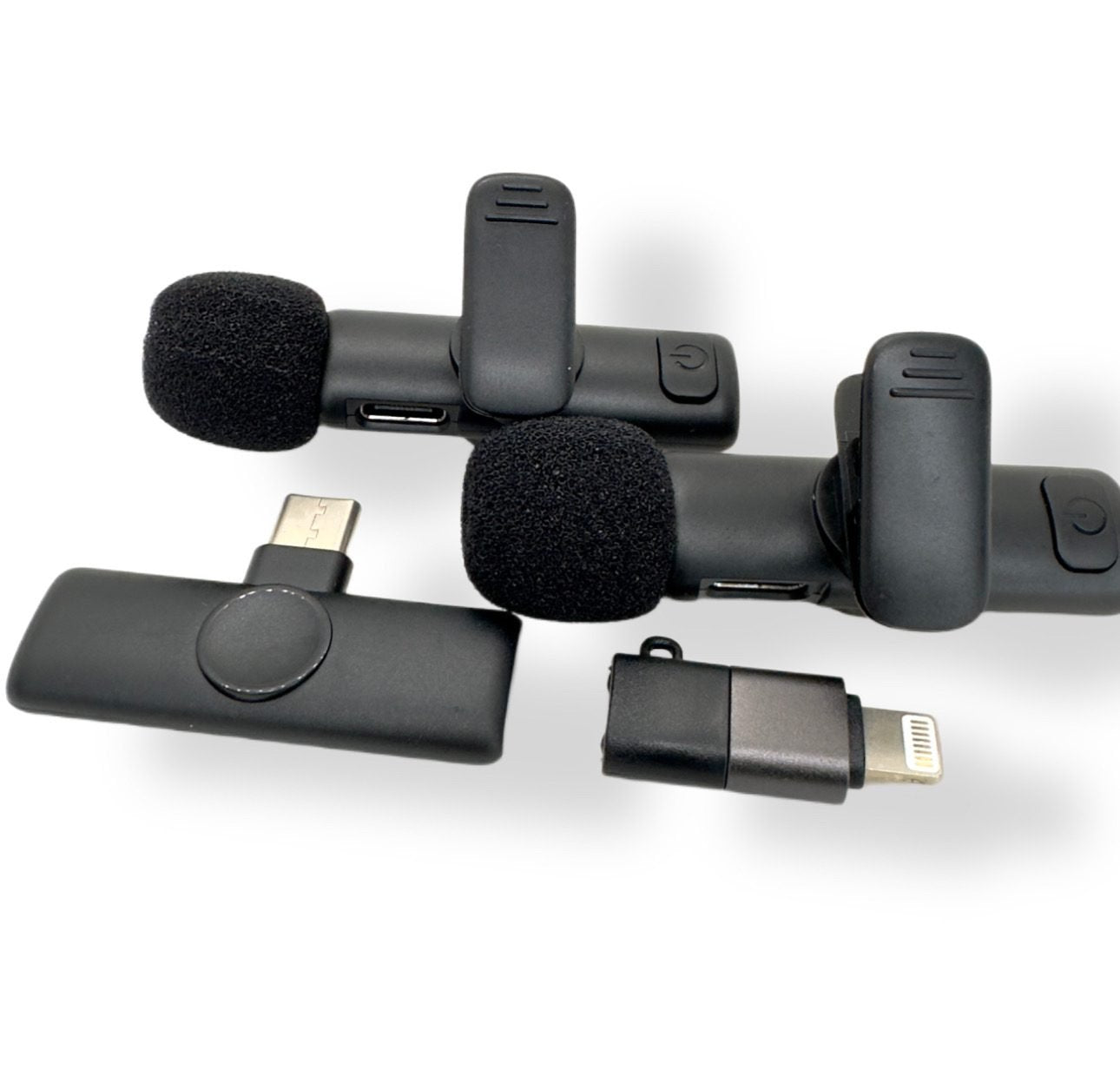 K11 2 IN 1 COLLAR WIRELESS MICROPHONE IPHONE/ANDROID & TYPE C SUPPORTED