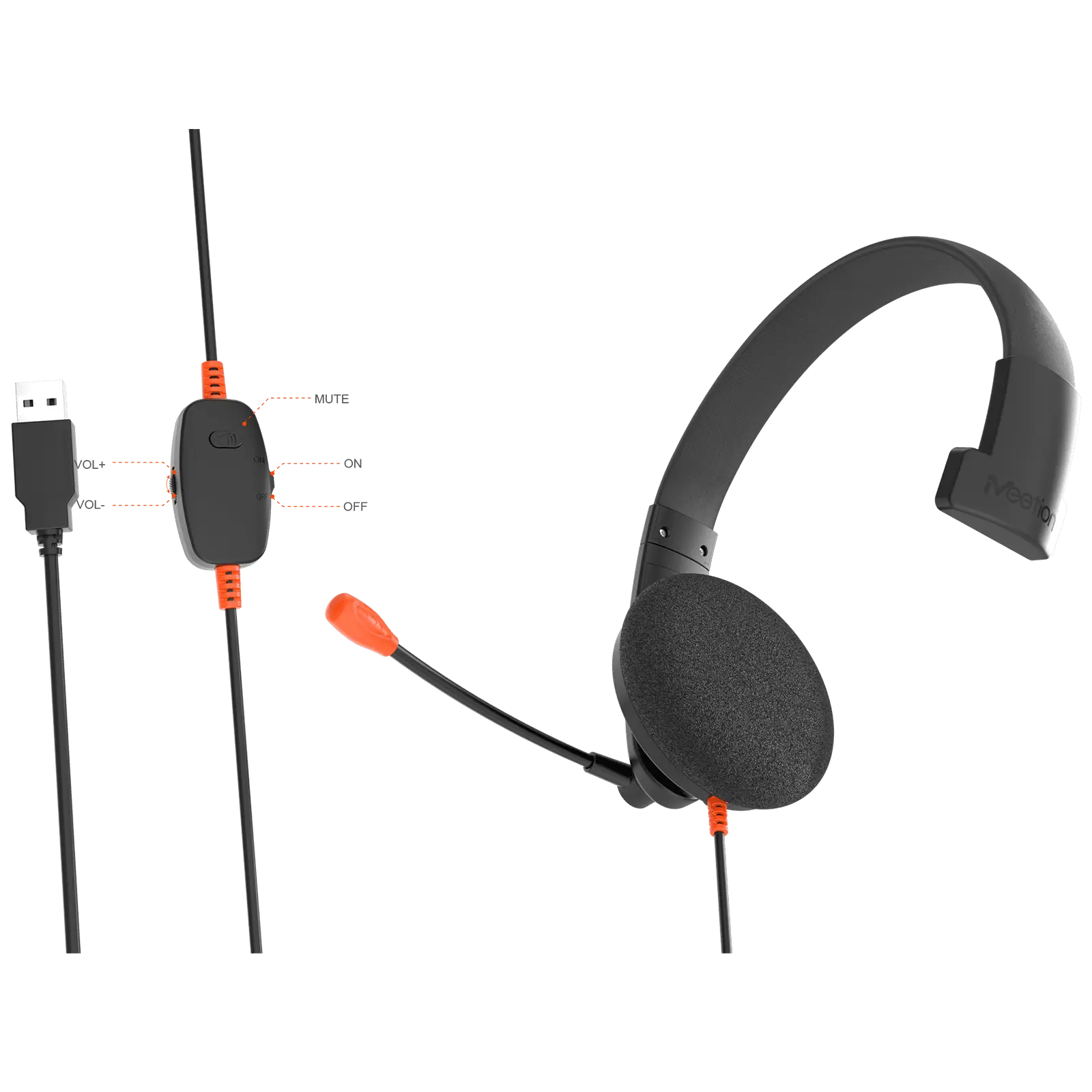 Meetion HP002U Telephony USB Headset