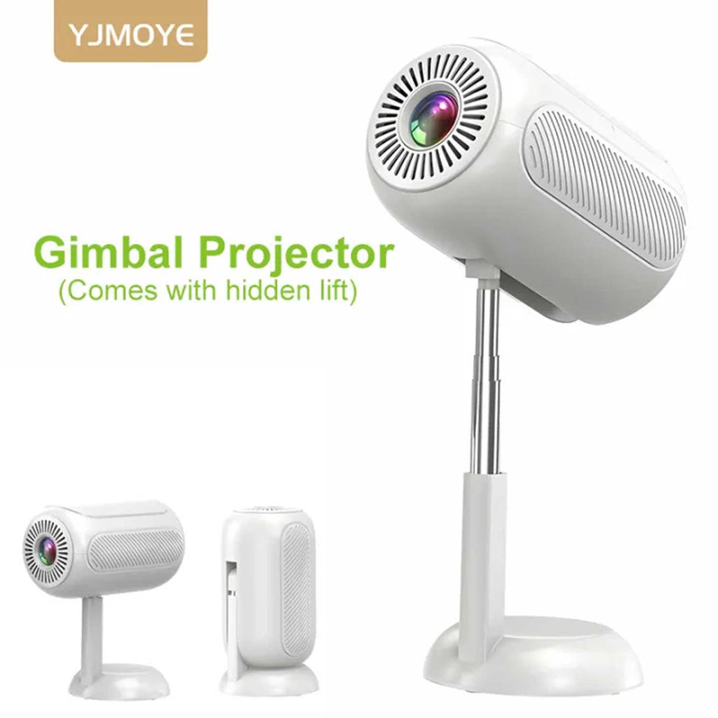 TS-6 Y JMOYE PORTABLE PROJECTOR 2GB+16GB ANDROID 11.0 SMART HD 4k MINI PROJECTORS GIMBAL COMES WITH HIDDEN LIFT