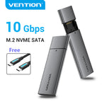 Vention M.2 NVMe SSD Enclosure (USB 3.1 Gen 2-C) Gray Aluminum Alloy Type 0 Reviews