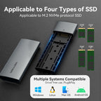Vention M.2 NVMe SSD Enclosure (USB 3.1 Gen 2-C) Gray Aluminum Alloy Type 0 Reviews