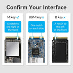 Vention M.2 NVMe SSD Enclosure (USB 3.1 Gen 2-C) Gray Aluminum Alloy Type 0 Reviews