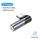 Vention USB-C Male to 3.5mm Female Audio Adapter Aluminum Alloy Type