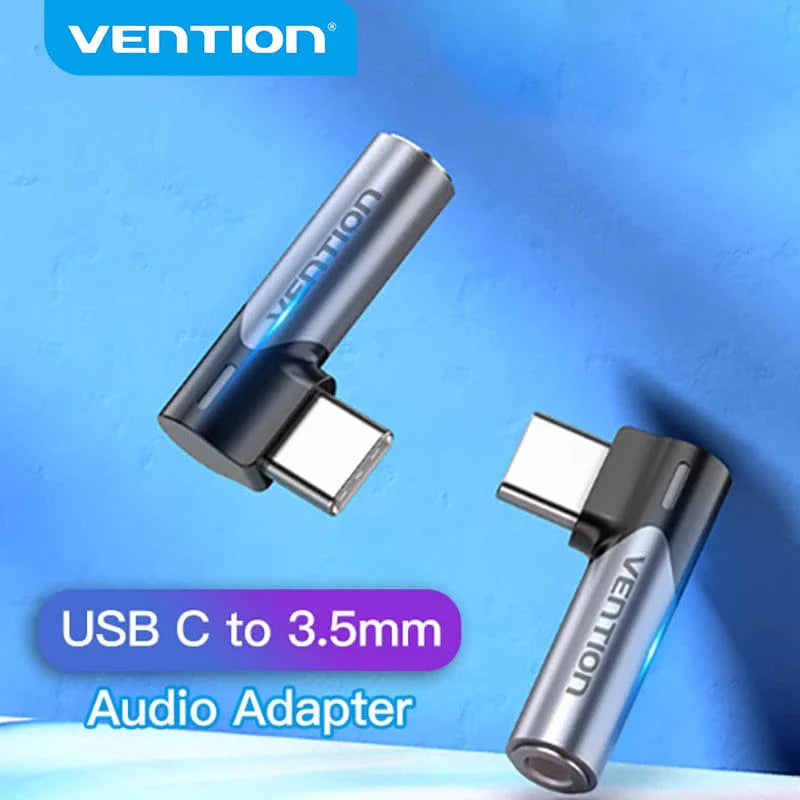 Vention USB-C Male to 3.5mm Female Audio Adapter Aluminum Alloy Type