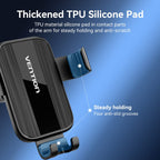 Auto-Clamping Car Phone Mount With Duckbill Clip Black Square Fashion Type