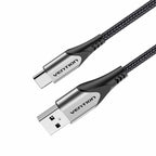 Cotton Braided USB 2.0 to Micro USB Cable 1M Gray Aluminum Alloy Type