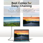Cotton Braided USB 4.0 C Male to C Male 5A Cable 1M Gray Aluminum Alloy Type