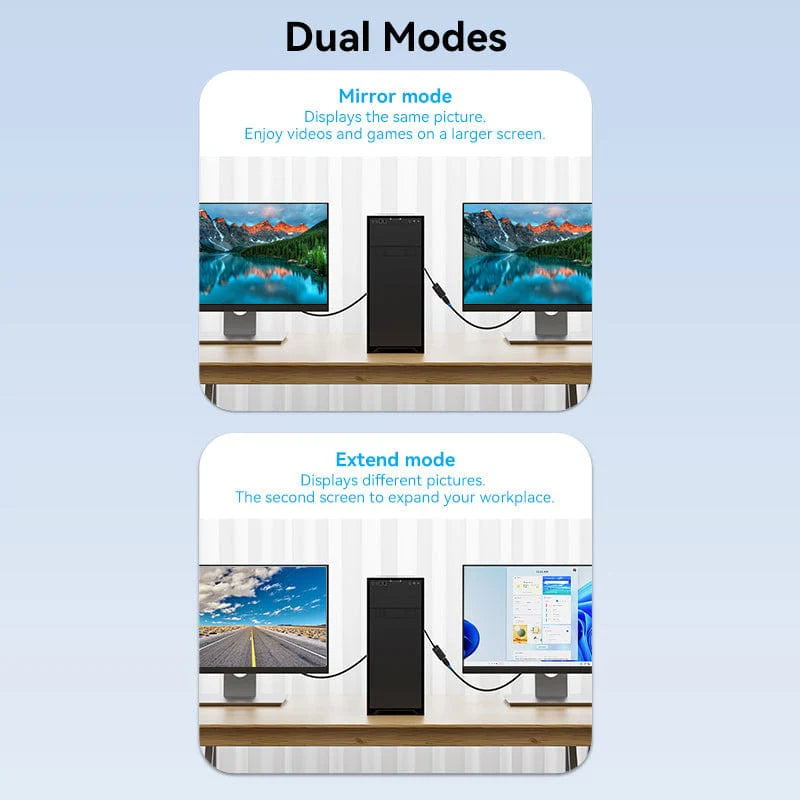 Vention DP to HDMI 4K Converter 0.15M Black