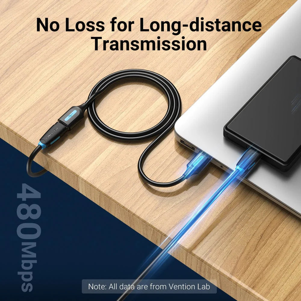 USB 2.0 A Male to A Female Extension Cable PVC Type 2M
