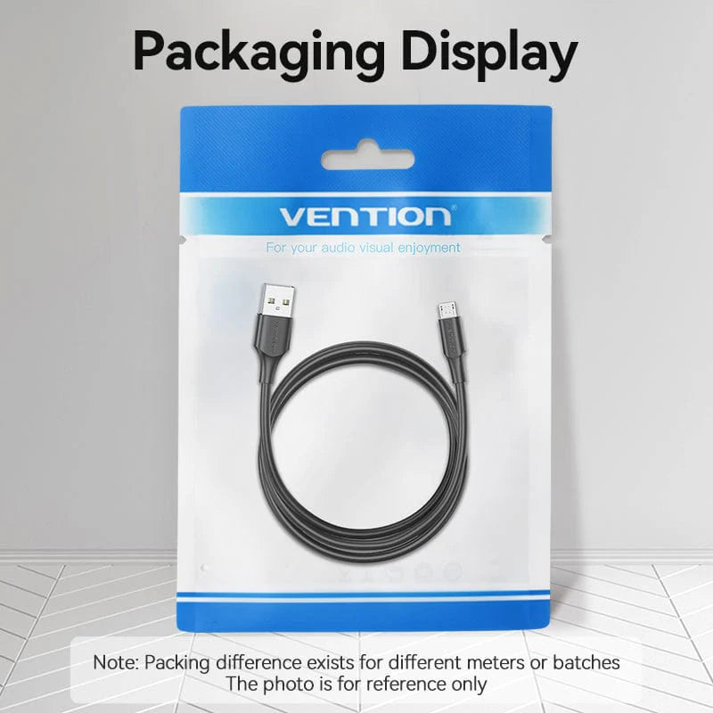 USB 2.0 A Male to B Male Cable 1.5M Black PVC Type