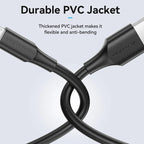 USB 2.0 A Male to B Male Cable 1.5M Black PVC Type