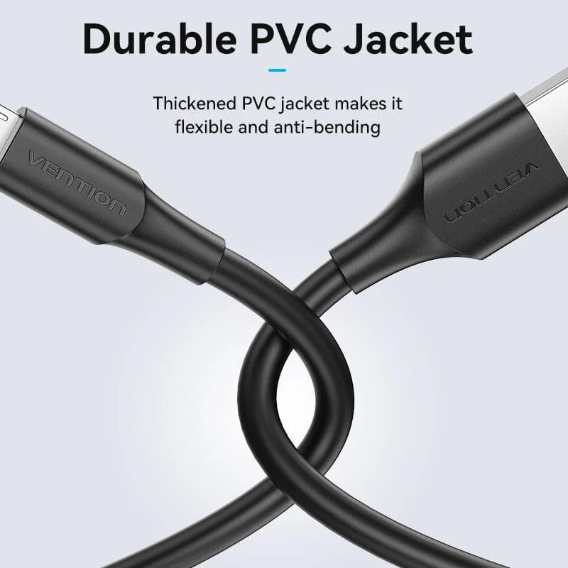 USB 2.0 A Male to B Male Cable 1.5M Black PVC Type
