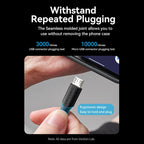USB 2.0 A Male to Micro-B Male 2A Cable 1M Black PVC